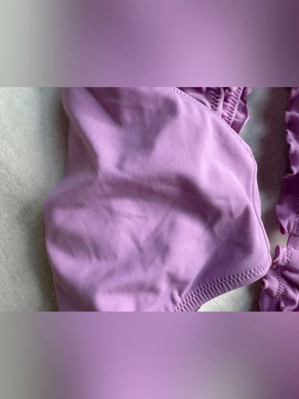 Xhilaration Lavender Ruffle Bikini Set Large Vacation Cute Girl Summer Feminine